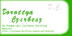 dorottya czirbesz business card